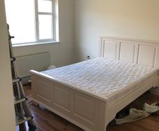 Wooden king size bed