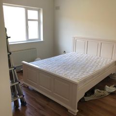 Wooden king size bed