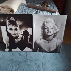 Marilyn Monroe and Audrey Hepburn canvas