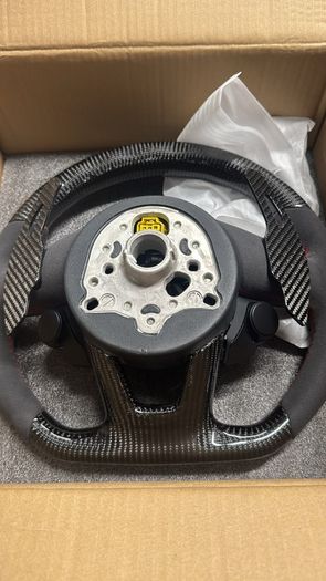 Audi RS Style Carbon Fiber LED Steering Wheel | Alcantara | Airbag Included | A3 S3 RS3 A4 S4 RS4 A5