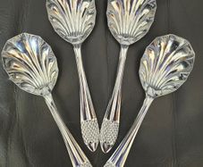 Chromepride Chrome  Plate on Nickel  Vintage Set Sheffield England  Spoons