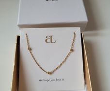 18k Gold plated stainless steel necklace