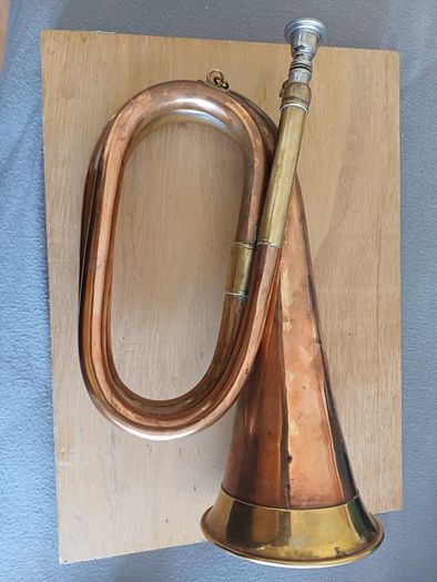 Vintage brass bugle John Grey
