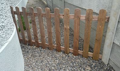 One panel wood Fance