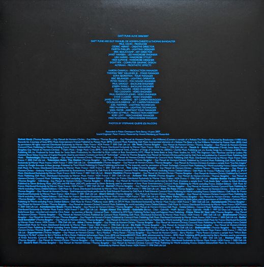 Daft Punk  Alive 2007 Triple Fold 2LP