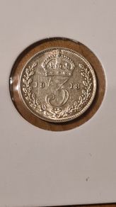 Siver George V 3d , 1913 Gem!
