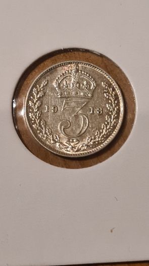 Siver George V 3d , 1913 Gem!