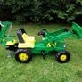 Rolly Toys John Deere kids tractor with digger attachment Image 10