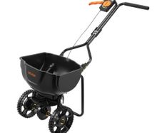 Push Lawn Spreader, 3m Spreading Width, Broadcast Spreader with 59kg Load Capacity & 10 in All-Terrain Tires, Walk-Behind Garden & Lawn Broadcast Spreaders for Seed Fertilizer Weed Control