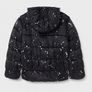Levi's Kids Box Fit Aop Puffer winter jacket girls 4EF842 black 12 yrs. Image 3