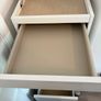 Tall White Drawer Unit with Hidden Mirror Image 4