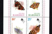 1981 Wales Bardsey Animals (Fauna) Butterflies and Moths (Cinderella Stamps) Mint Never Hinged (MNH)