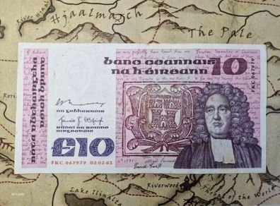 10 Pound B Series 02/02/81 Irish Note
