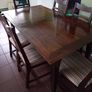 Dining room /kitchen table and six chairs Image 8
