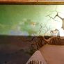 Vintage 1970s Foil Etching of Winter Cottage by Cenkoricam Image 2