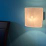 Opaque white oval wall lights x 2 Image 8