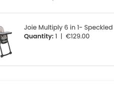 Baby high chair joie 6 in 1