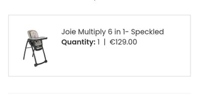Baby high chair joie 6 in 1