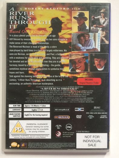 A River Runs Through It [1992] Brad Pitt [Movie DVD]