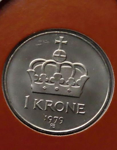 Norway 1979 Vintage Coin Stamp cover BUNC King Olav V