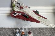 Star wars Lego Obi wan Jedi star fighter with display stand