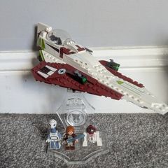 Star wars Lego Obi wan Jedi star fighter with display stand