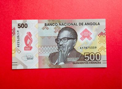 Angola. 500  Kwanzas . 2020 Pick  161a Polymer / Plastic ( Uncirculated )