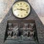 Large PYRAMID table Clock egypt abu simbel Egyptian Image 3