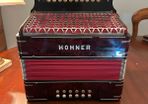 Hohner 3-Row Button Accordion - GCF - Vintage