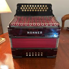 Hohner 3-Row Button Accordion - GCF - Vintage