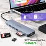 7 in 1 USB C to HDMI HOPDAY USB C Adapter with 4K HDMI, Type C 100W PD, 5Gbps USB 3.0 Data Ports, SD/TF Card Reader, Docking Station for MacBook Air/Pro, iPad, Windows Image 4