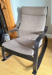 IKEA Rocking-chair, black-brown frame
