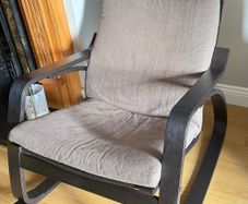 IKEA Rocking-chair, black-brown frame