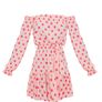 Dusty Pink Bardot Dress Image 3