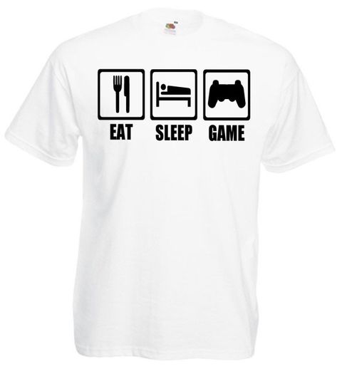 Eat Sleep Game  Mens funny gaming, gamer t-shirts TEE TOP SHIRT GREAT GIFT PRESENT