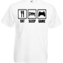 Eat Sleep Game  Mens funny gaming, gamer t-shirts TEE TOP SHIRT GREAT GIFT PRESENT Image 8