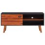 TV Cabinet 110x35x50 cm Solid Acacia Wood and MDF Image 3