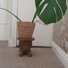 vintage elephant plant stand