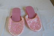 Ladies Pink Beaded Mules for Sale
