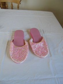 Ladies Pink Beaded Mules for Sale