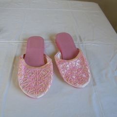Ladies Pink Beaded Mules for Sale