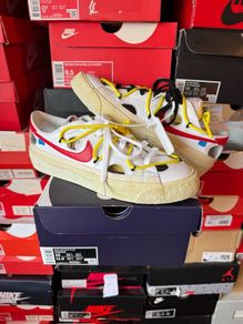 Nike Blazer Low Off White University Red DH7863-100 Custom