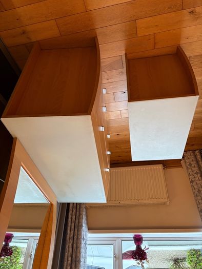 Bedroom Furniture Set, Chest of Drawers, Mirror & Bedside Locker