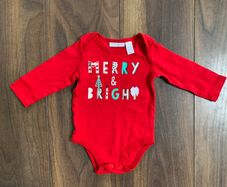 Christmas Baby Top/Vest 3-6mths