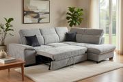 L shape corner sofa beds with storage underneath in stock