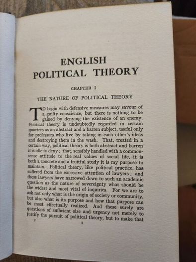 English Political Theory.by Ivor Brown. B.a. Second Edition 1929. Hardback In Good Condition. See Photos For Same.