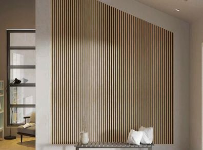 Acoustic Slat Wall Panel Warm Oak 240x60cm