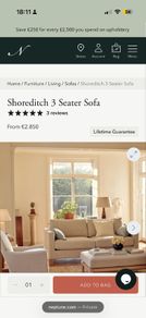 3 Seater Sofa Neptune