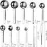 Measuring Spoons and Measuring Cups Set of 19 Pieces, TBSP Measuring Spoons Set with Leveler Scoop/Clip Spaghetti Measurer for Baking, Liquid and Solid Image 2