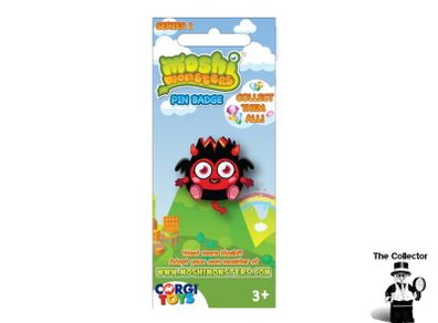 Corgi Moshi Monsters Series 1 Pin Badge Diavlo Brand New In Packet